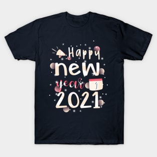 Happy new year 2021 handlettering T-Shirt